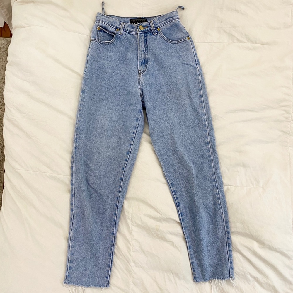 vintage denim boyfriend jeans